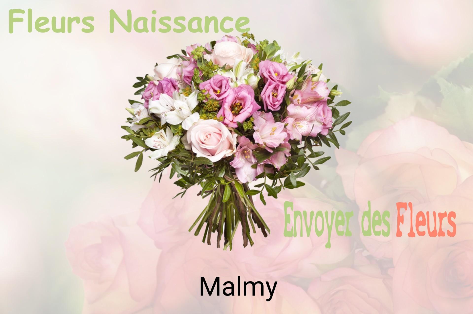 Bouquet de fleurs de naissance livré à Malmy
